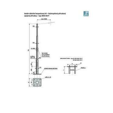 ZR 600 JBSD DD  P základový rám, v základním nátěru