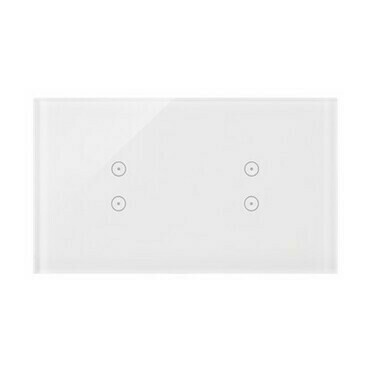 Kryt dotyk. ovl. SIMON DSTR233/70, 2 ovl. Simon 54 Touch, 2 dotyk.+2 dotyk., perlová