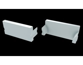 Koncovka profilu GREENLUX EC-PROFIL TERRA WHITE (12-0141-01)