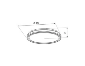 Nástěnné a stropní LED svítidlo LED-POL Pargo LED 24W CCT B