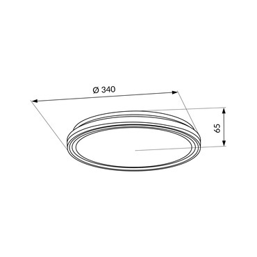 Nástěnné a stropní LED svítidlo LED-POL Pargo LED 24W CCT B