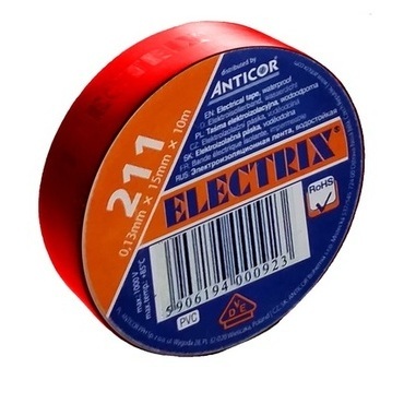 ANT11136 Elektroizolační páska 211 PVC/38x10x0,13/červená