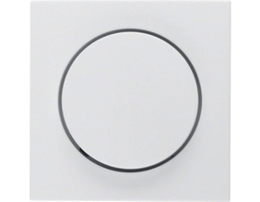 HAG 11378989 Centrální díl s knoflíkem pro otočný stmívač, Berker S.1/B.x, bílá, lesk