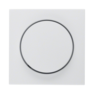 HAG 11378989 Centrální díl s knoflíkem pro otočný stmívač, Berker S.1/B.x, bílá, lesk