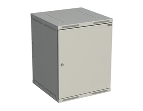 Rozvaděč nástěnný SOLARIX SENSA-15U-66-21-G, 19", 15U, RAL 7035, 600x600 mm, plechové dveře