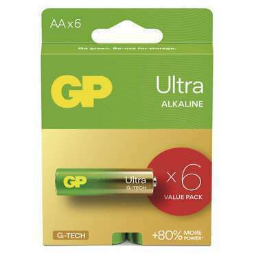 Baterie alkalická GP ULTRA B0221V AA (LR6) 6ks value