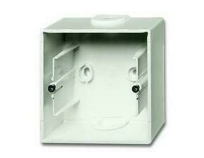 Krabice přístrojová jednonásobná ABB 2CKA001799A0921, mechová bílá, pro lištové rozvody