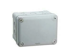 SCHN ENN05087 Mureva - instalační krabice IP55 150 x 105 x 80, RAL 7035, předlis. ISO průchodky
