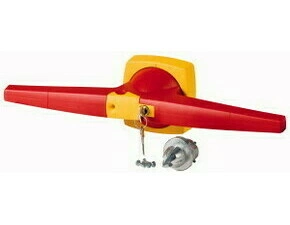 EATON 1818060 K5DR/C Uzamykatelná červeno-žlutá ovládací páka pro montáž na dveře; 14x14mm; K5D CIL