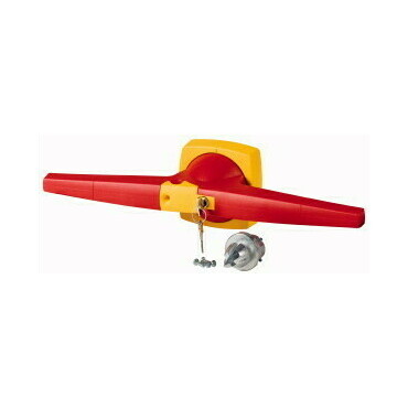 EATON 1818066 K6DR/C Uzamykatelná červeno-žlutá ovládací páka pro montáž na dveře; 14x14mm; K6D CIL