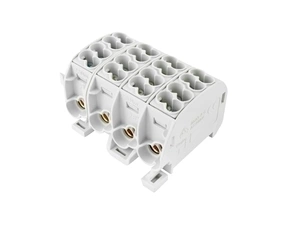 EL 1004210 Svorkovnice rozbočovací HLAK 25//4 C 4L, 152A, 4pól., CU, IP20, šedá, na DIN (bal.1)