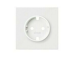 Kryt zásuvky SIMON 10000041-230, Schuko, bílá matná