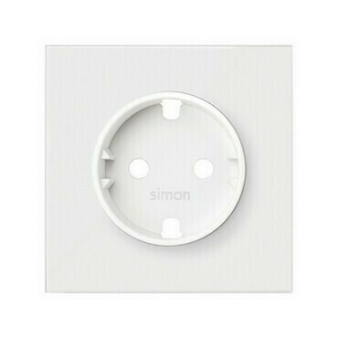 Kryt zásuvky SIMON 10000041-230, Schuko, bílá matná