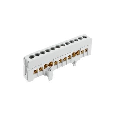 EL 1003820 Můstek A 12-F2 (svorkovnice 12x16mm2), krytý IP20, šedý, 63A, na DIN /2020271 (bal.10)