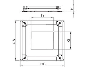 UGD 350-3 6 Podlahová přístrojová krabice