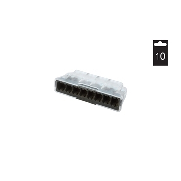 EL 1047210 Svorka krabicová SDK 8/10, bezšroubová (8x0,5-2,5mm2, transparentní, bal.=10ks) (bal.10)