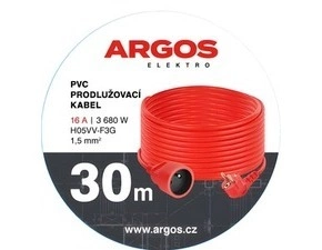 ARGOS  PRODLUŽOVACÍ KABEL 1Z 30M 1,5MM