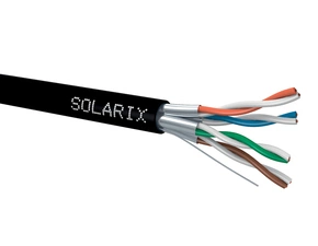 INTLK 26000040 SXKD-6A-STP-PE Instalační kabel Solarix CAT6A STP PE Fca 500m/cívka