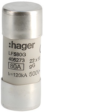 HAG LF580G Pojistka válcová, velikost 22x58, 80A gG, 690V AC