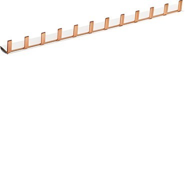 HAG KB163A Hřebenová přípojnice jazýčková 1P, 10mm2/12mod. k p