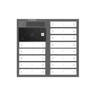 DV SYSTEM: 19 až 26 tlačítek (dělené jm.) + KAMERA + BOD Lite: čtečka RFID čipů MIFARE 13,56MHz (2M+