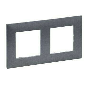 Rámeček dvojnásobný LEG 863992 Niloé Step broušená ocel