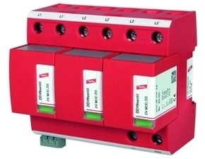 DEHN 951305  Kombinovaný svodič přepětí ventil M pro třípólové TN-C systémy, s modulem dálkové s DEH DEHN