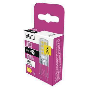 EMOS ZQ9536 LED CLS JC 2,5W(32W) 350lm G9 NW
