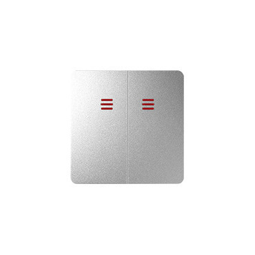 Kryt SIMON 82025-93, s průzorem k 75394-39, 75393-39, hliníková