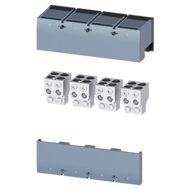 Bloková svorka 3VA9604-0JC43 3VA9604-0JC43, Cu/Al kabely 4x(120 ÷ 240) mm2, kryt svorek