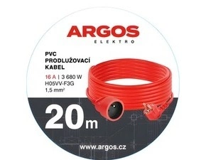 ARGOS  PRODLUŽOVACÍ KABEL 1Z 20M 1,5MM