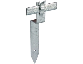 DEHN 290001  Distanční podpěra pásku, FeZn, lomené provedení L 300mm, pro prům. 8-10mm a pásek 4 DEH DEHN