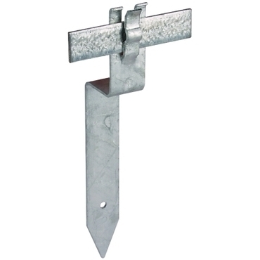 DEHN 290001  Distanční podpěra pásku, FeZn, lomené provedení L 300mm, pro prům. 8-10mm a pásek 4 DEH DEHN