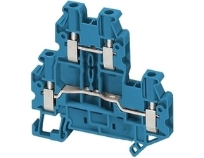 SCHN NSYTRV24DBL Šroubová svorka, 2 patra, 4 body, 2,5mm2 modrá (obj. mn. 50ks)
