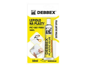 Lepidlo na plasty DEBBEX 60040DBX/ PLASTIC GLUE 50ml  blistr
