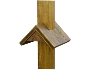 DEHN 145241  Sloupek s ochrannou stříškou, dub impregnovaný 90x90x2400mm DIN 48812 DEHN DEHN