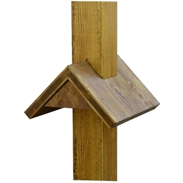 DEHN 145241  Sloupek s ochrannou stříškou, dub impregnovaný 90x90x2400mm DIN 48812 DEHN DEHN