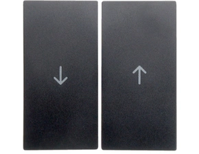 HAG 16251606 Kolébka s potiskem šipky, dělená, Berker S.1/B.x, antracit, mat