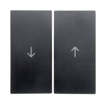 HAG 16251606 Kolébka s potiskem šipky, dělená, Berker S.1/B.x, antracit, mat