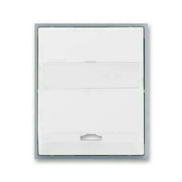 Kryt zásuvky ABB Element 5013E-A00213 04, bílá/ledová šedá, telefonní, jednonás.(pro 5013U)