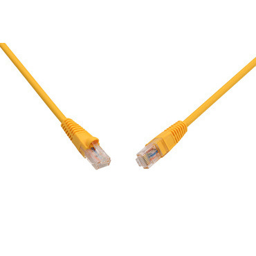 Kabel patch SOLARIX C5E-114YE-0,5MB, CAT5E, UTP, PVC, snag-proof, 0,5m, žlutý