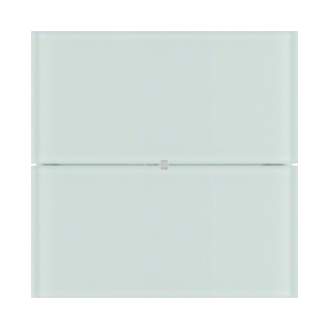 HAG 75162590 Senzor, tlačítkový, 2-násobný, Komfort, B.IQ, sklo, bílá