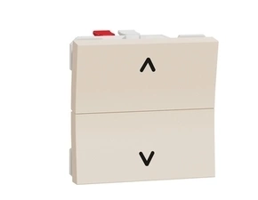 SCHN NU320744 Unica - Žaluziový tlačítkový ovládač 6A, 2M, Béžové