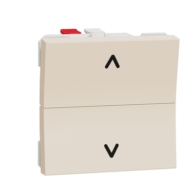 SCHN NU320744 Unica - Žaluziový tlačítkový ovládač 6A, 2M, Béžové