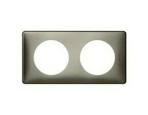 Rámeček dvojnásobný LEG 068972 Céliane šedý hliník