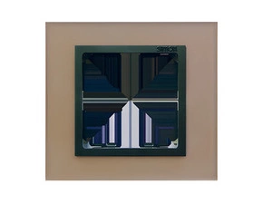 Rámeček SIMON 82 82817-34, 1 násobný, skleněný, měděná/grafitová