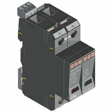 SEZ POm I R LCF 25 Přepěťová ochrana POm I R LCF 25 kA 280 V/25 kA, modulární, monoblok, B+C+D