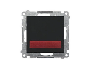 SIMON TESS2.01/149 LED osvětlení signalizační, 230 V, červené světlo (přístroj s krytem) bílá
