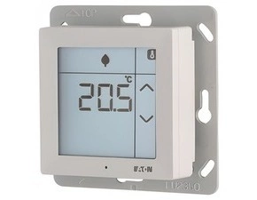 EATON 193911 CRCA-00/12 RF dotykový pokojový termostat 0-40°C s vlhkoměrem 10-95% s teplotním vstupe