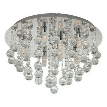 Svítidlo stropní EGLO DL 8 G9 CHROM KRISTALL ALMONTE